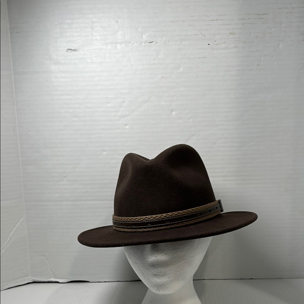 Elegant Dark Brown Fedora Hat